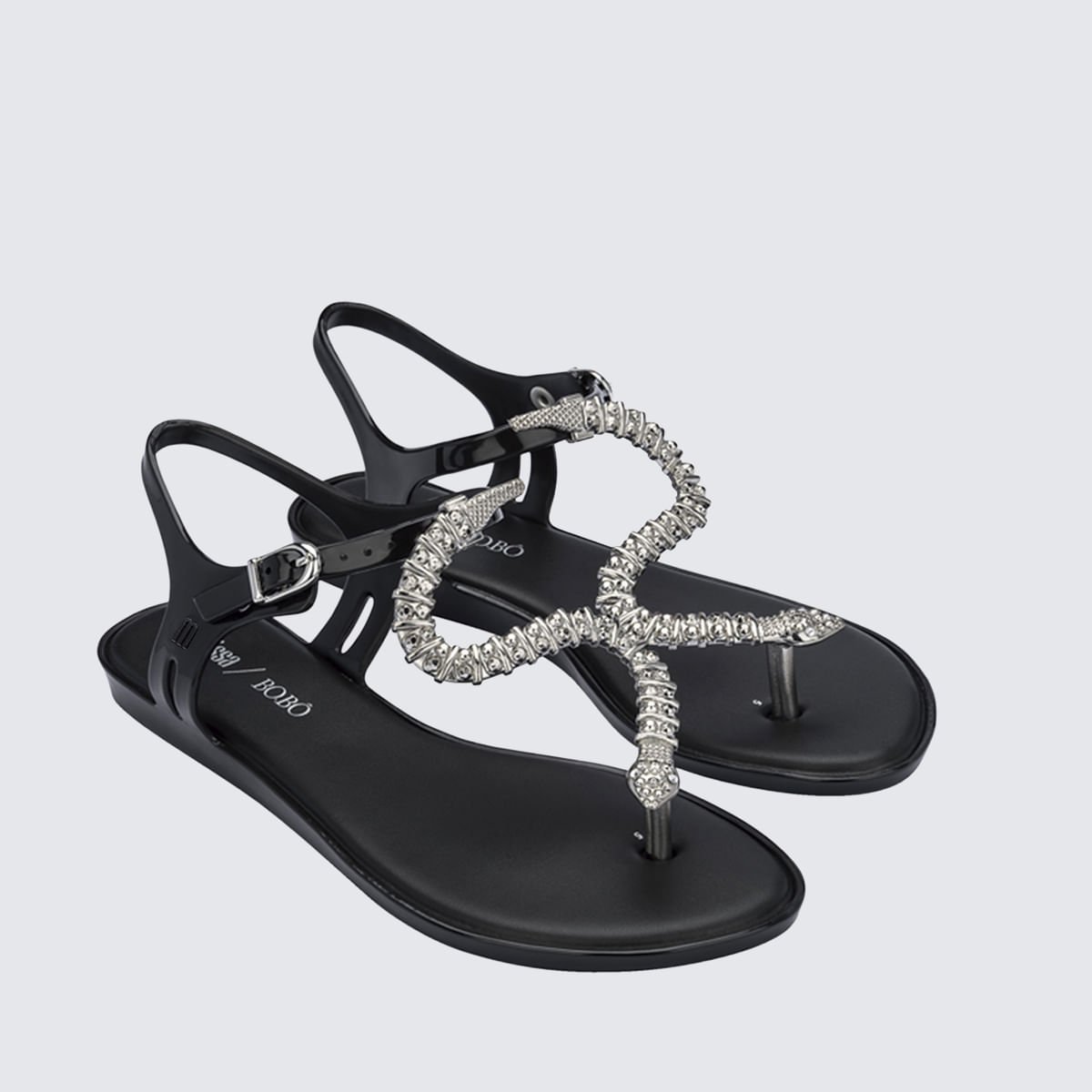Melissa Solar + Bo.Bô Preto Prata 33283 Preto 3