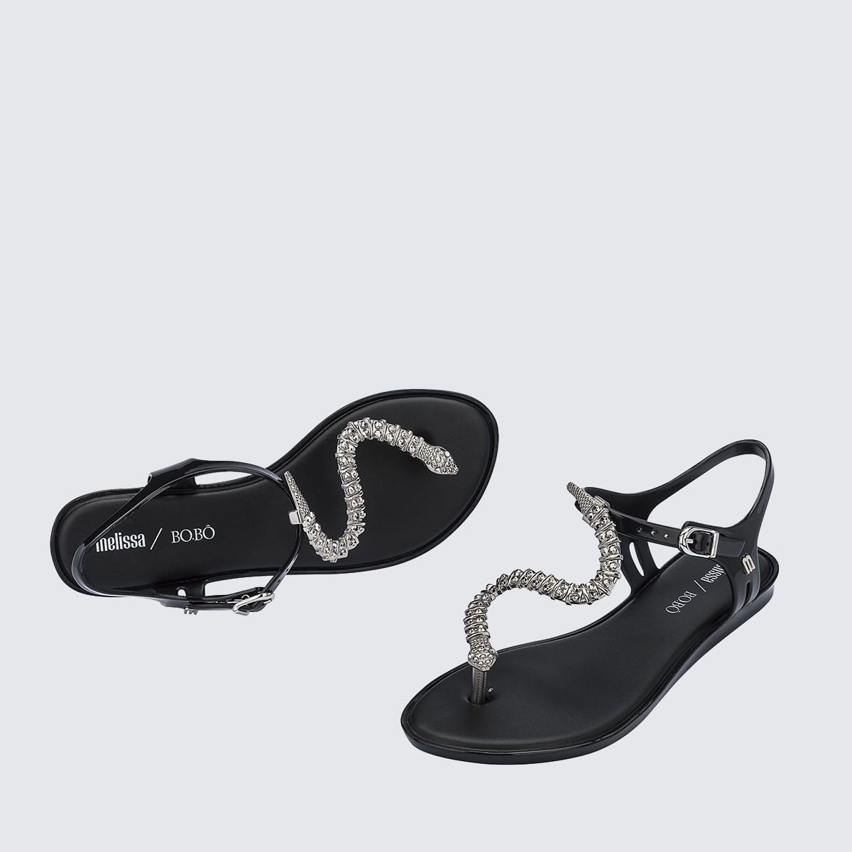 Melissa Solar + Bo.Bô Preto Prata 33283 Preto 4