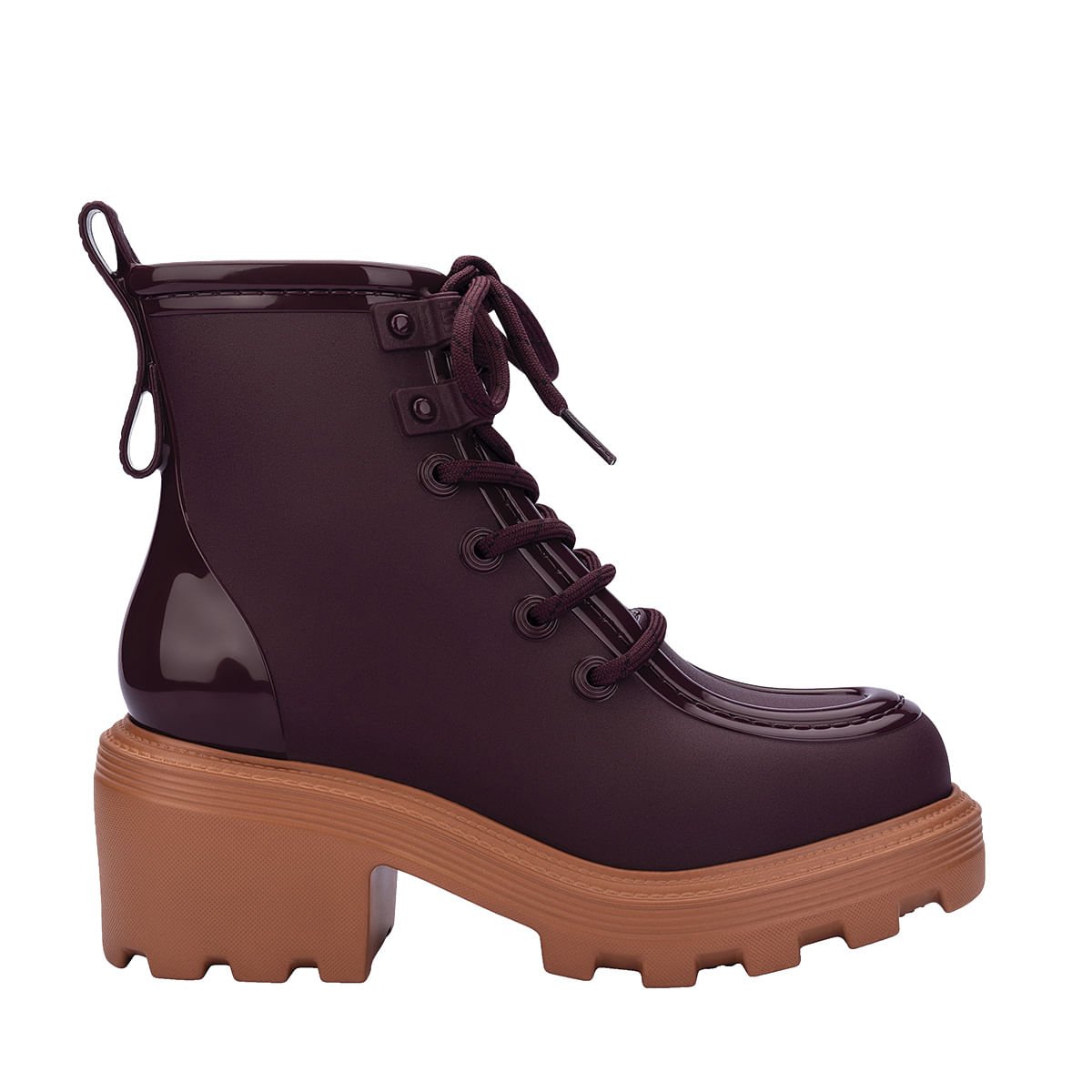 Melissa Track Boot Bordo Laranja 37989