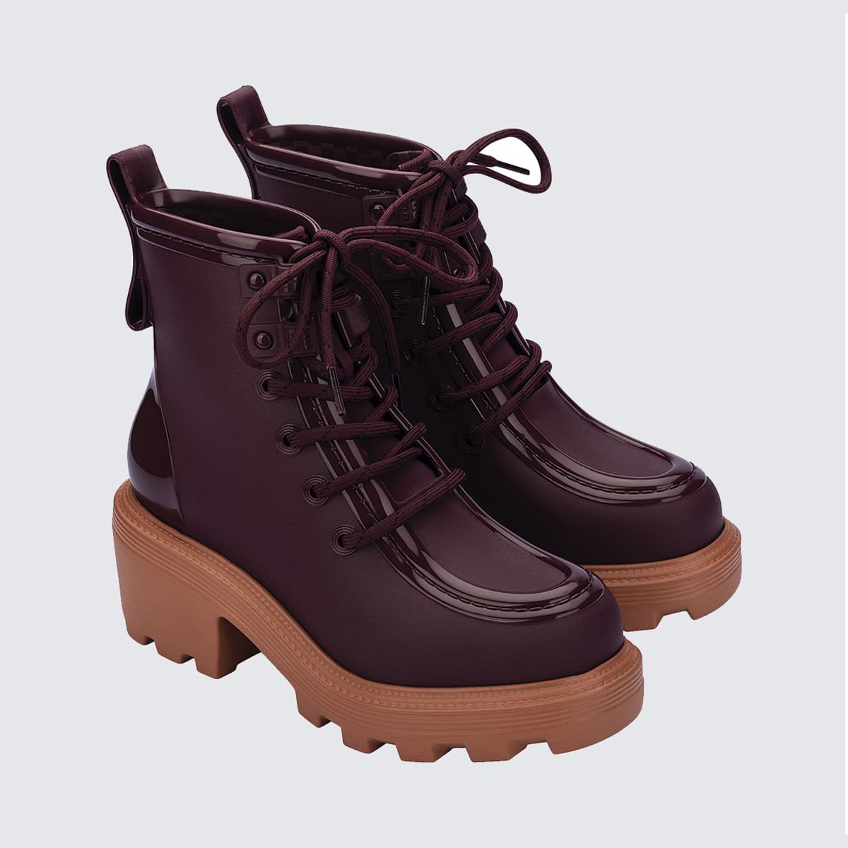 Melissa Track Boot Bordo Laranja 37989 Bordô 3