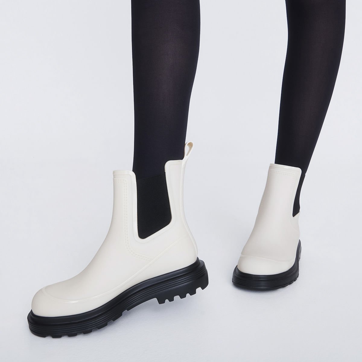 Melissa Noir Boot Preto Bege 37990 Bege 6