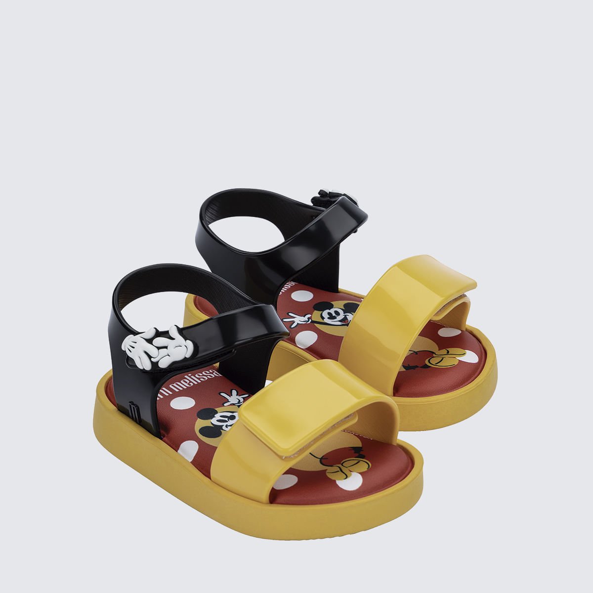 Mini Melissa Jump + Disney Baby Amarelo 38112 Preto/Amarelo 3