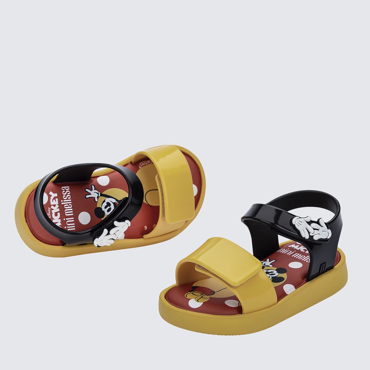 Mini Melissa Jump + Disney Baby Amarelo 38112 Preto/Amarelo 4