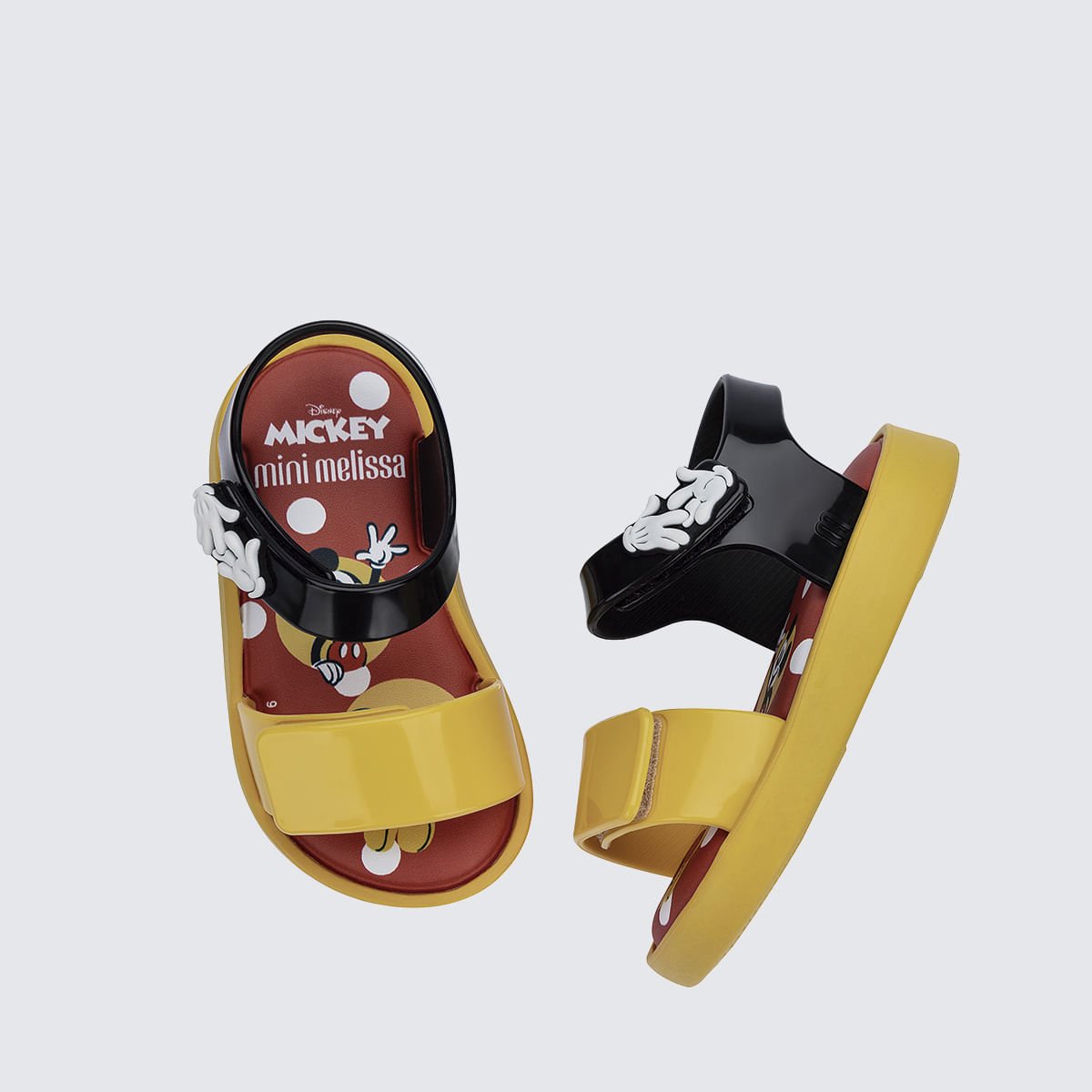 Mini Melissa Jump + Disney Baby Amarelo 38112 Preto/Amarelo 5