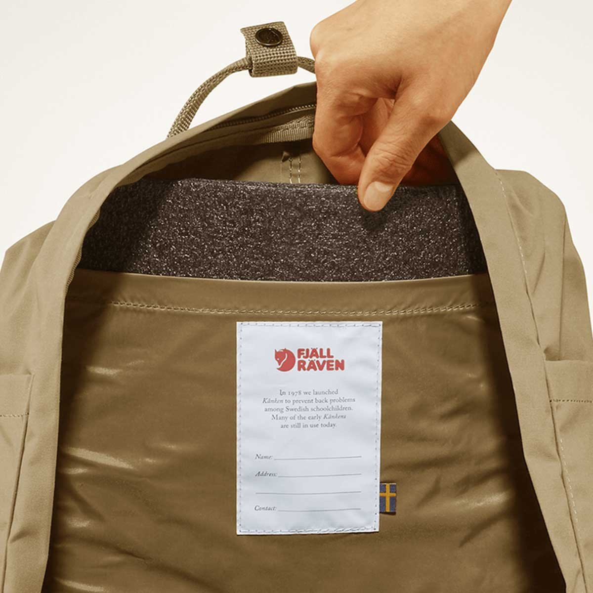 Mochila Fjällräven Kånken Clássica Bege F23510221 Bege 5