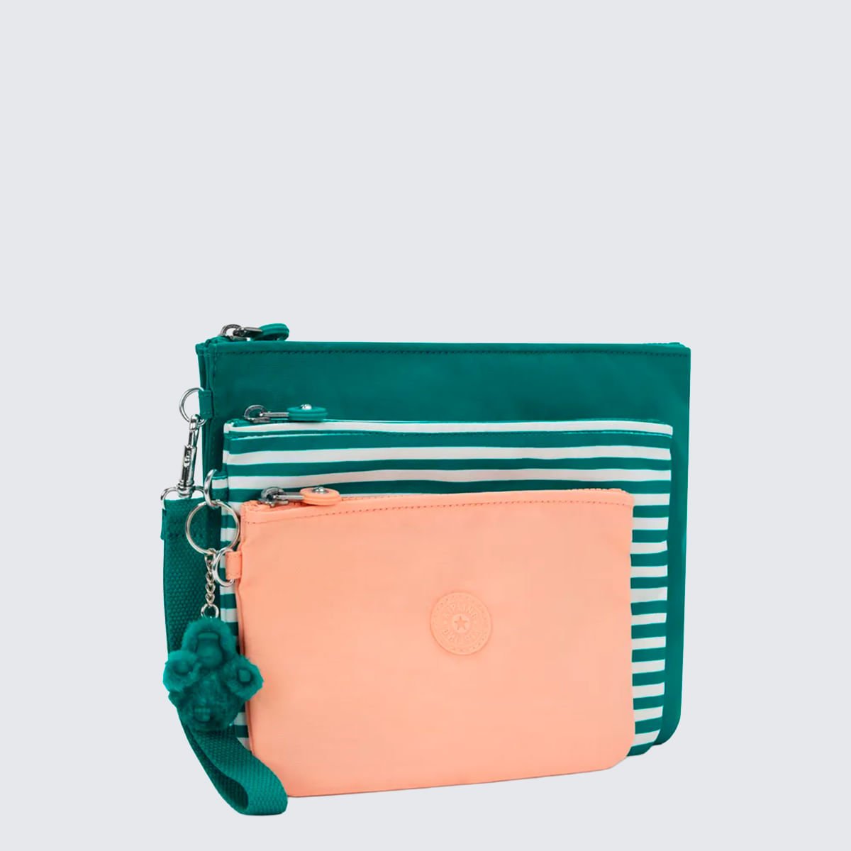 Necessaires Kipling Iaka L Wristlet Estampado I42199NY Verde 3