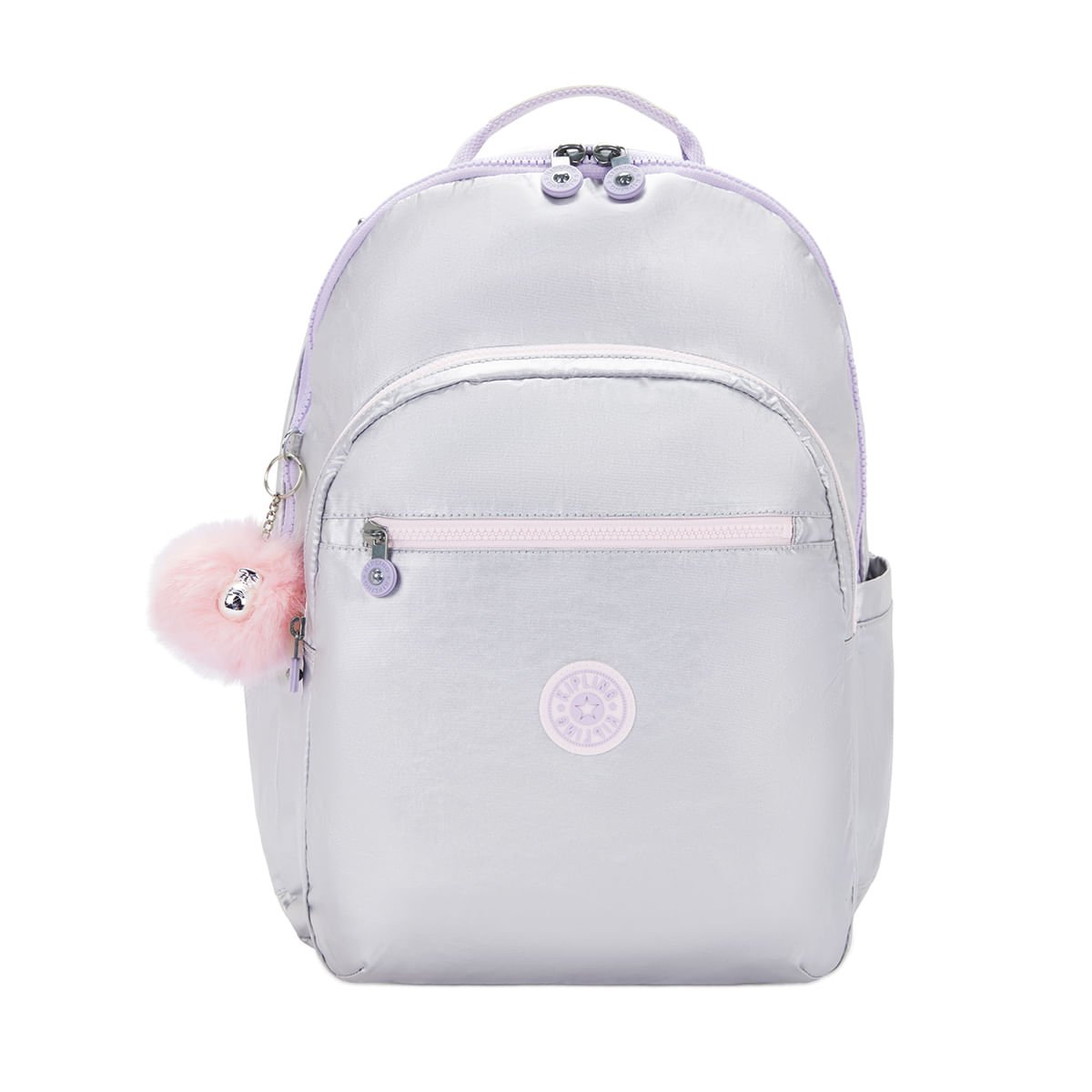 Mochila Kipling Seoul XL Prata I734054M