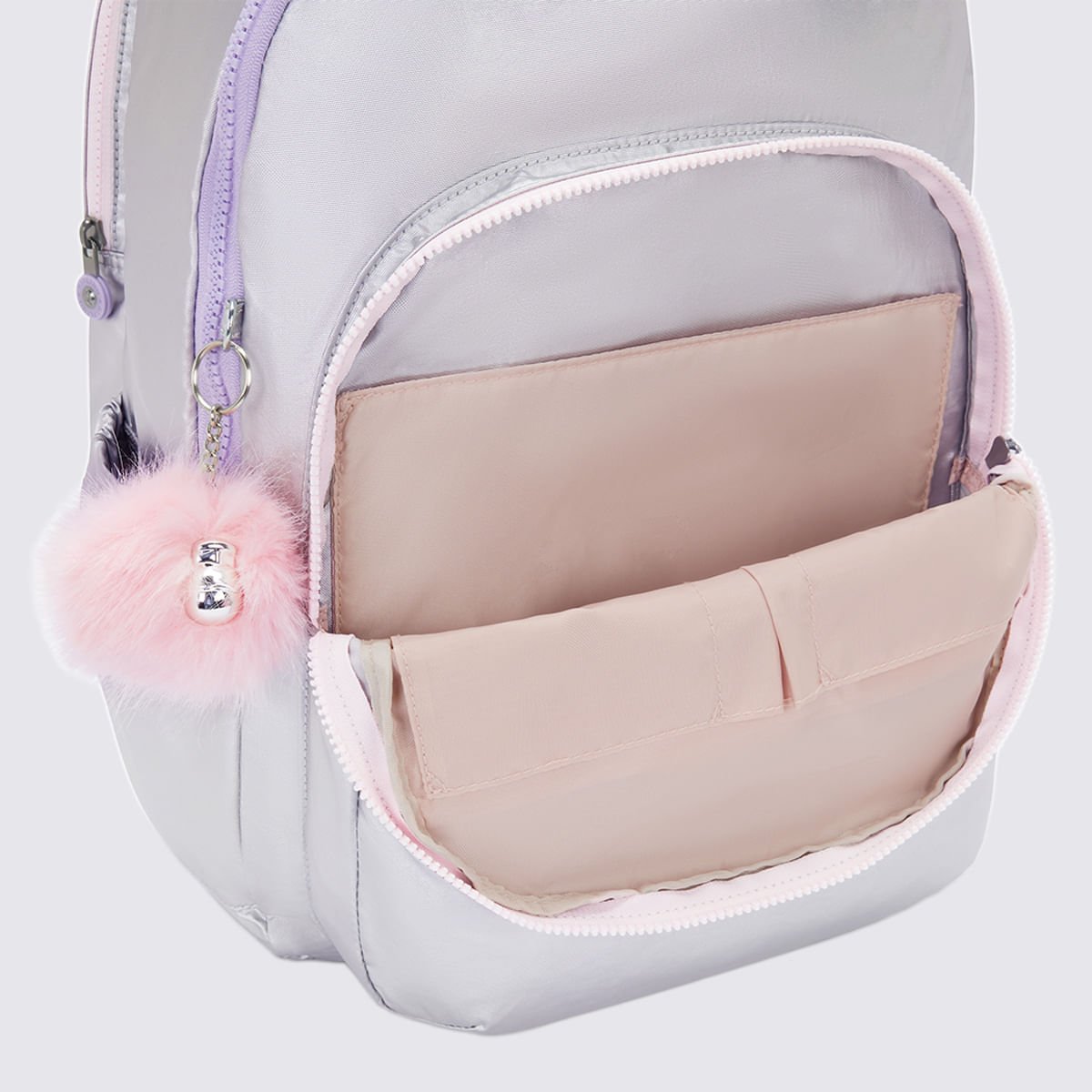 Mochila Kipling Seoul XL Prata I734054M Prata 7