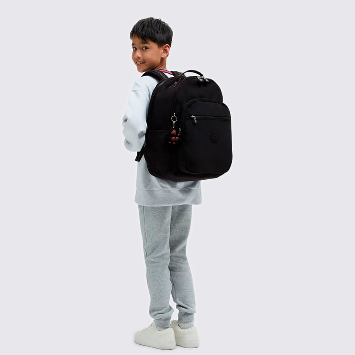Mochila Kipling Seoul College Preto I7974J99 Preto 10