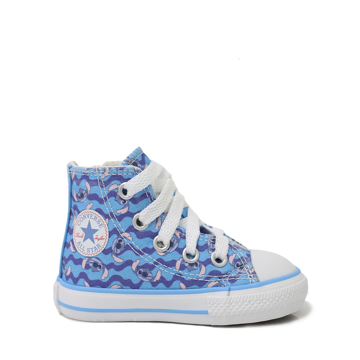 Tênis Converse All Star Chuck Taylor Infantil Side Zip Stitch Azul CK13000001