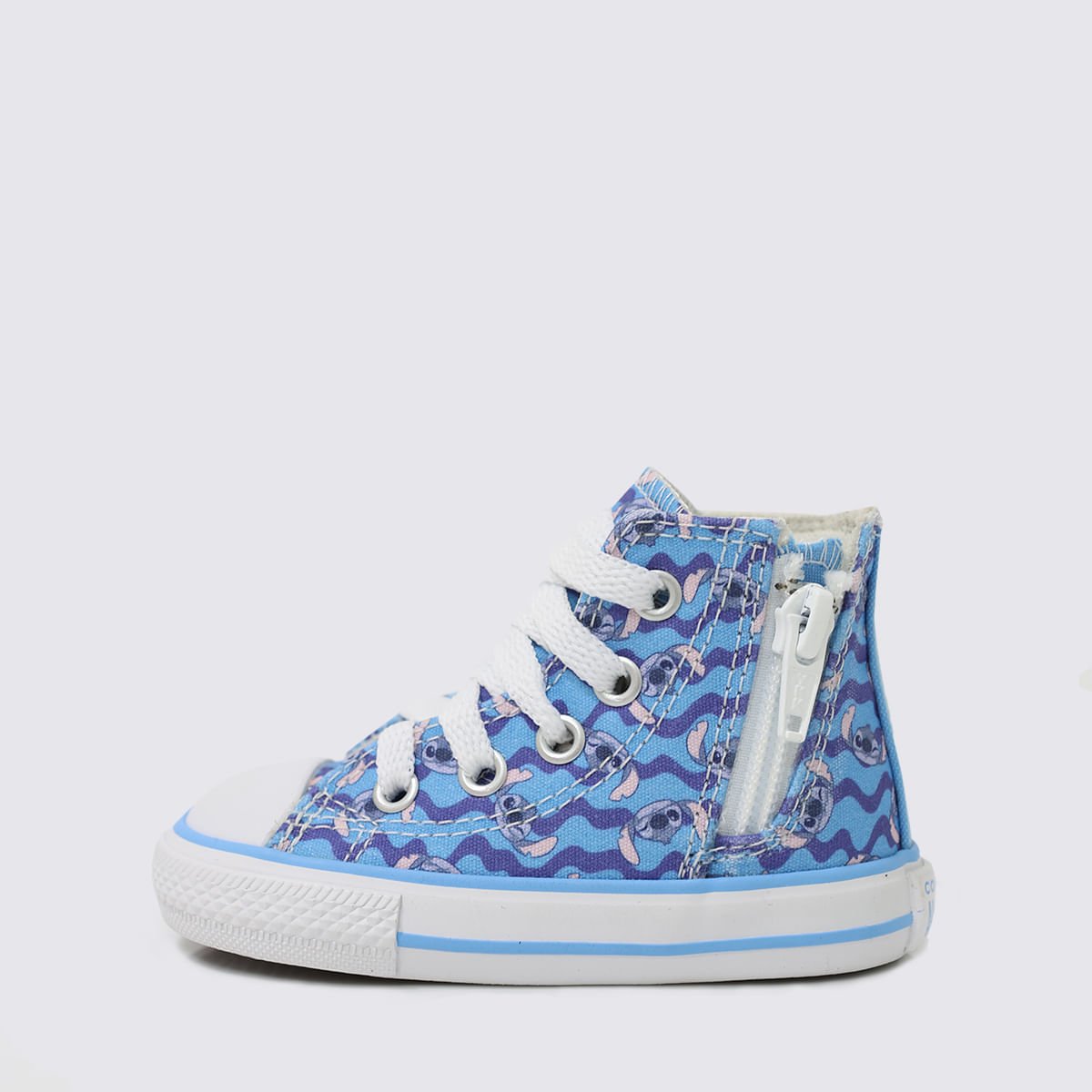 Tênis Converse All Star Chuck Taylor Infantil Side Zip Stitch Azul CK13000001 Azul 2