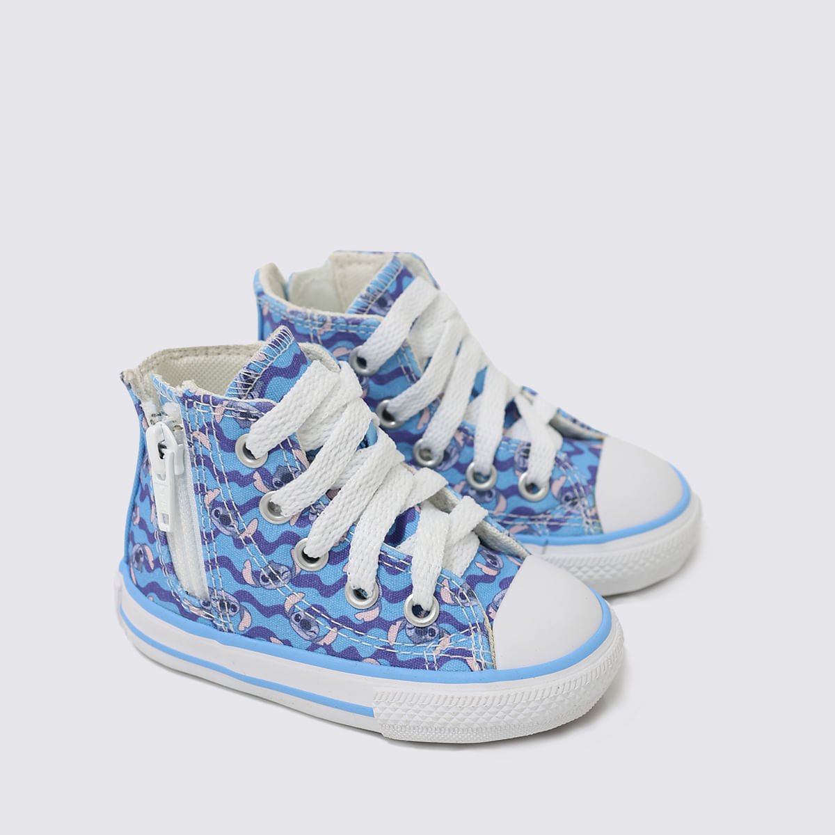 Tênis Converse All Star Chuck Taylor Infantil Side Zip Stitch Azul CK13000001 Azul 3