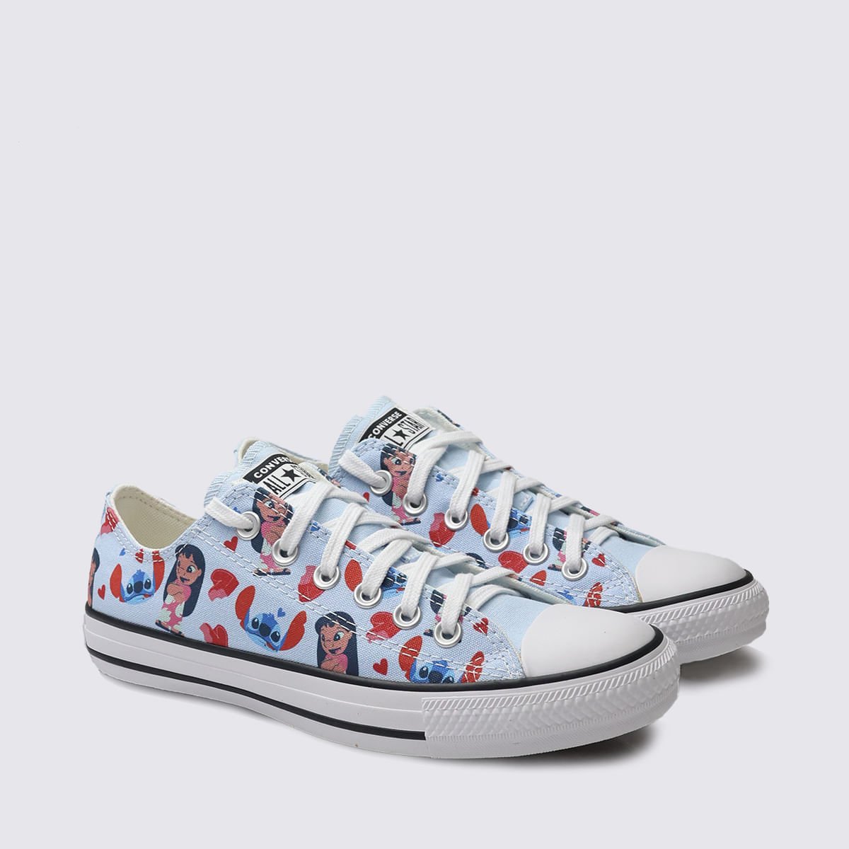 Tênis Converse All Star Chuck Taylor Infantil Stitch Azul Superlua Branco CK13800001 Azul 3