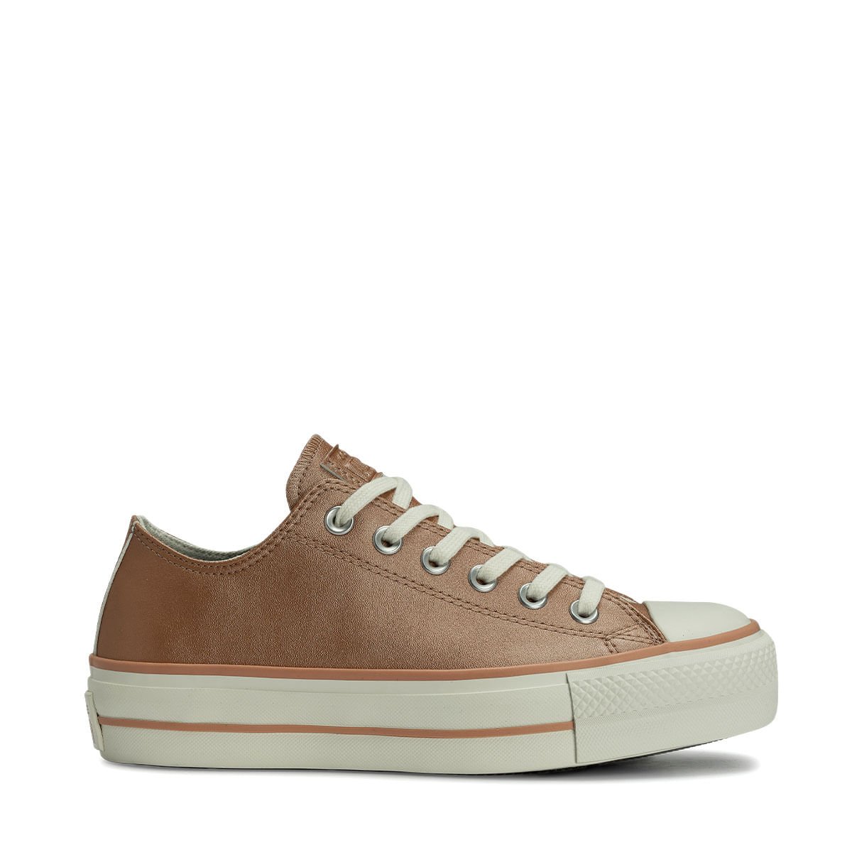 Tênis Converse All Star Chuck Taylor Lift Ouro Rosa Amendoa CT31490001