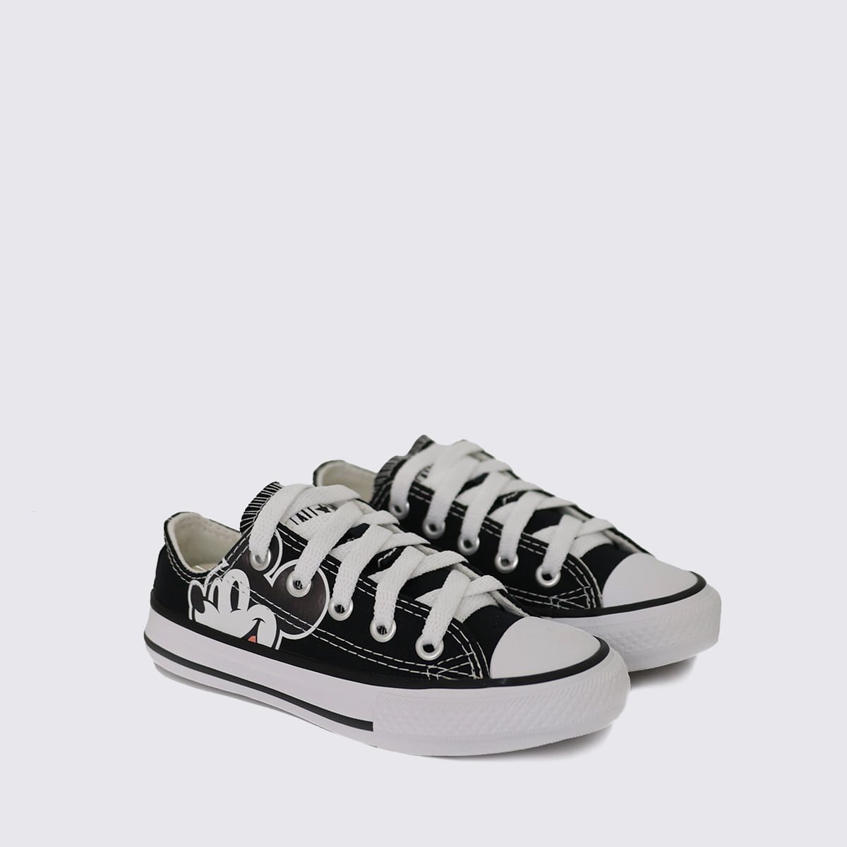Tênis Converse All Star Chuck Taylor Infantil Mickey Preto Branco CK13280001 Preto 3