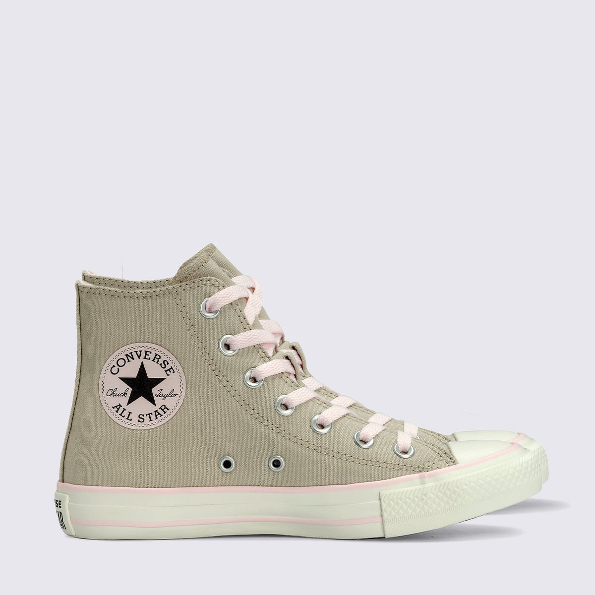 Tênis Converse All Star Chuck Taylor Marfim Rosa Amendoa CT30130006 Bege/Rosa 2