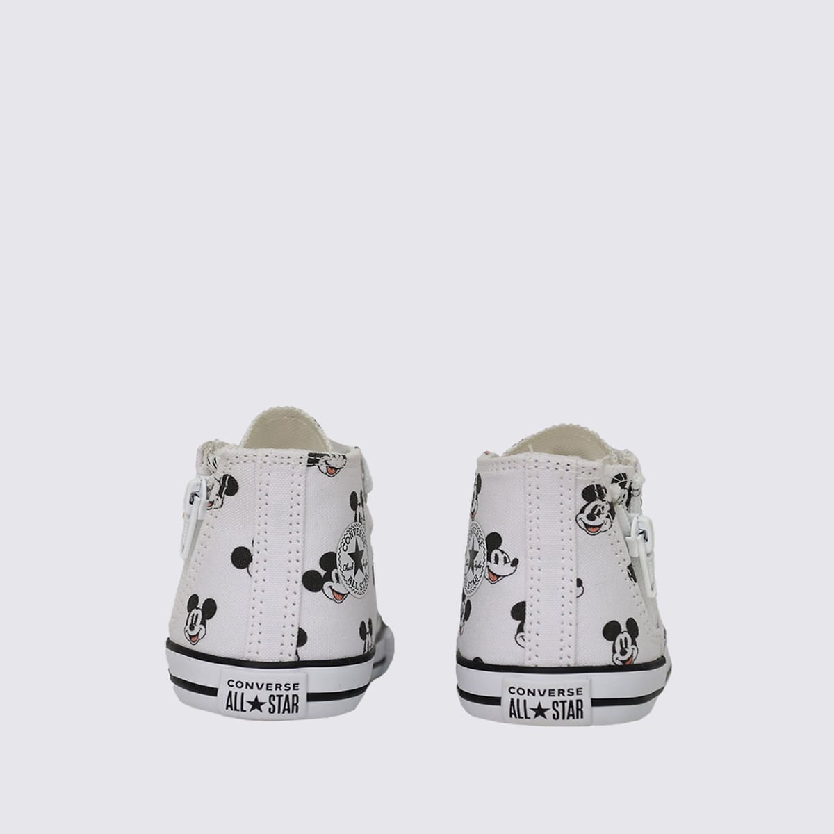 Tênis Converse Chuck Taylor All Star Infantil Zip Mickey  Branco Preto CK13310001 Branco 6