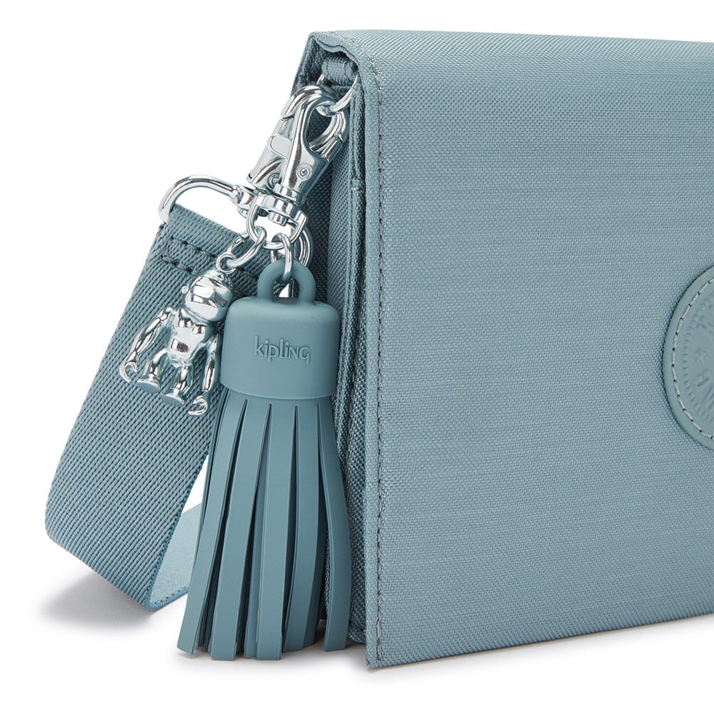 Bolsa Kipling Clair Sea Gloss M Azul I7303SQ2 Azul 5