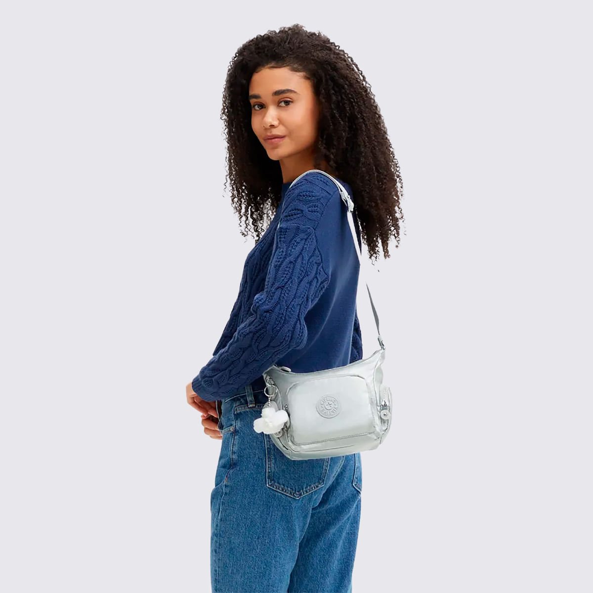 Bolsa Kipling Gabbie Mini Prata I357870P Prata 5