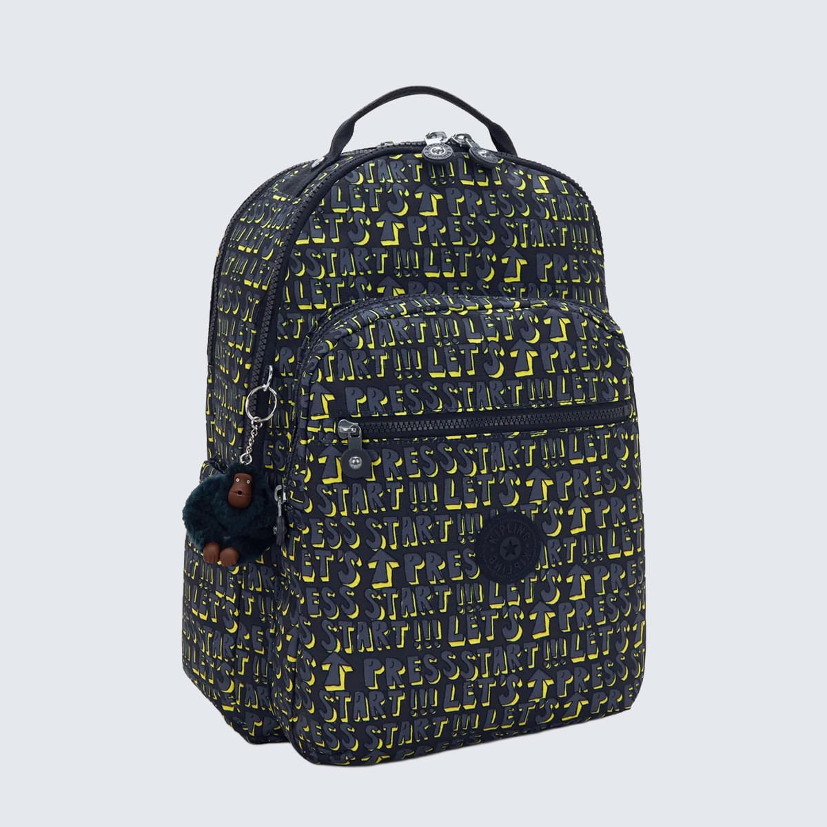 Mochila Kipling Seoul Lap Estampado I58161LH Preto 3