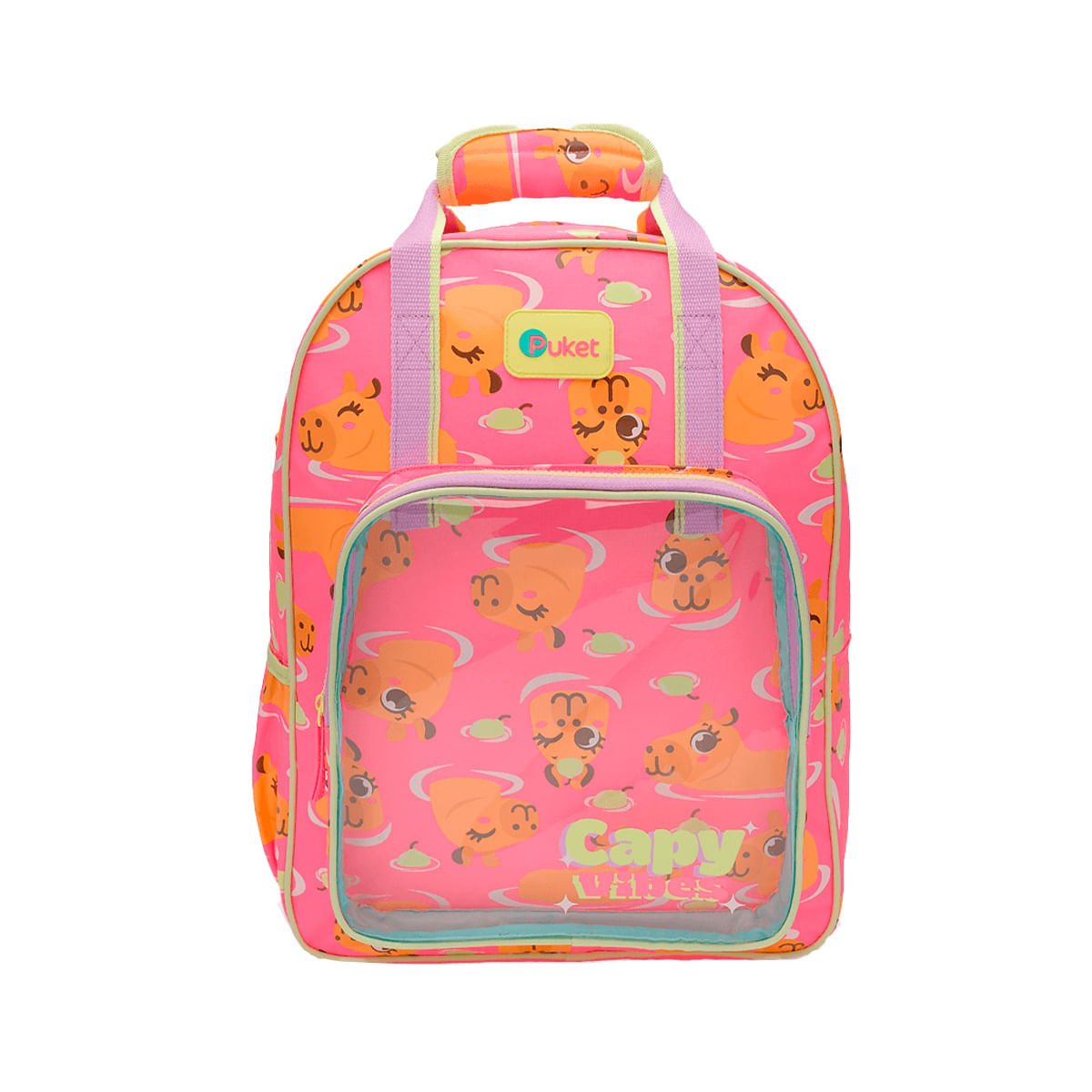 Mochila Puket Costas Média Capivara Vibes