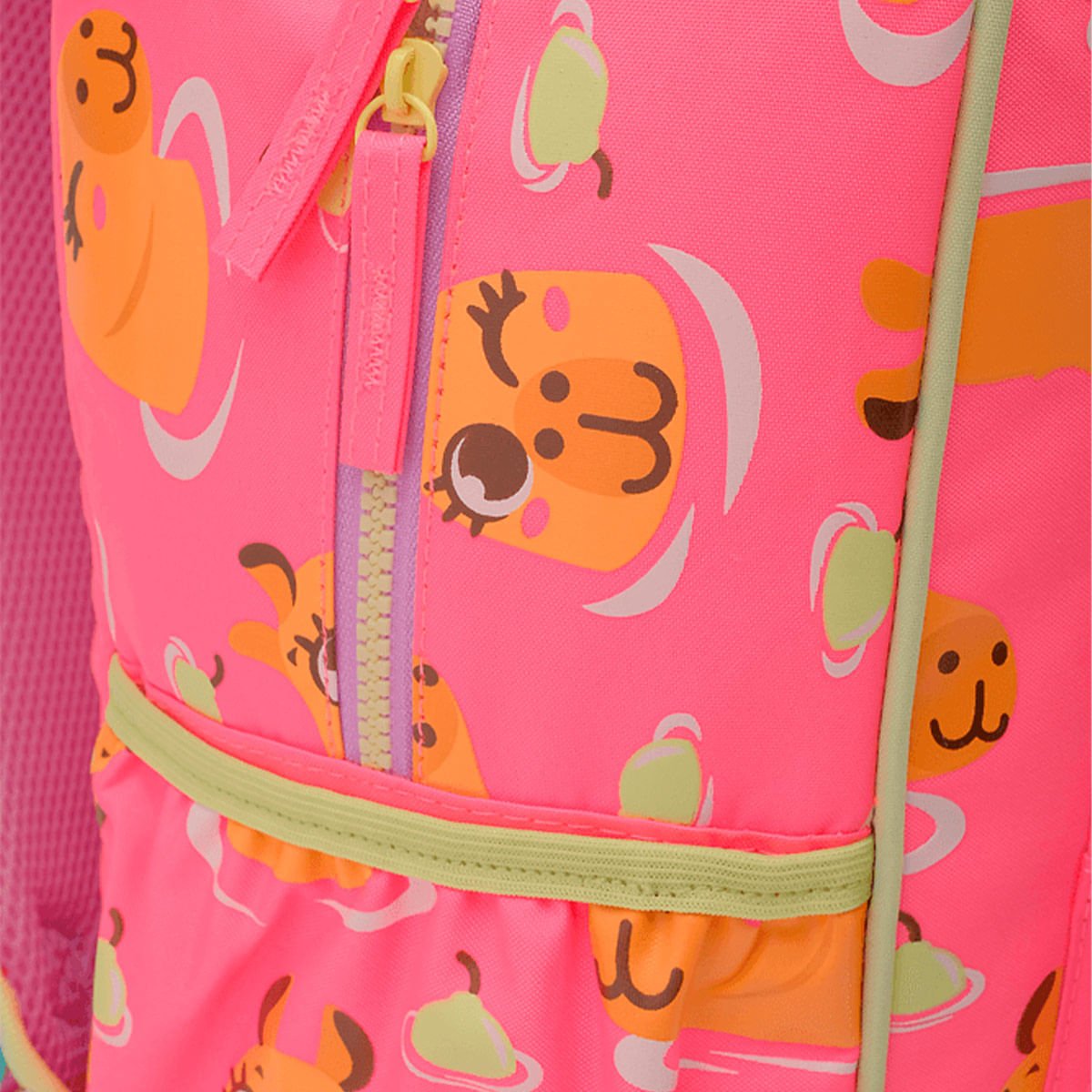Mochila Puket Costas Média Capivara Vibes Rosa 5