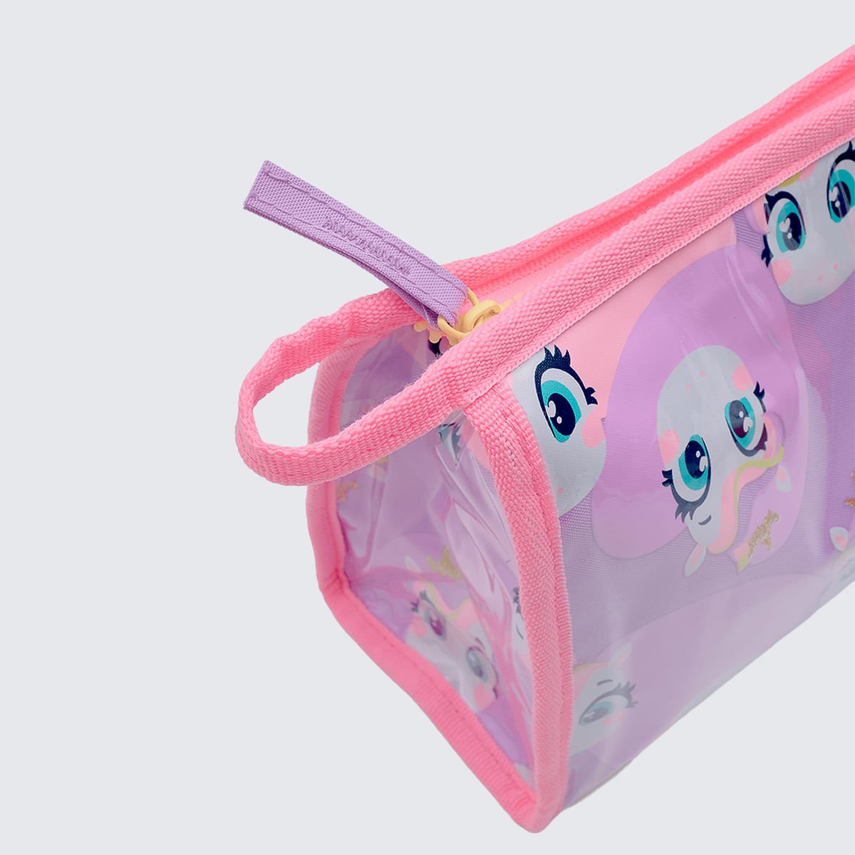 Necessaire Puket Grande Unicórnio Diamante Rosa 4