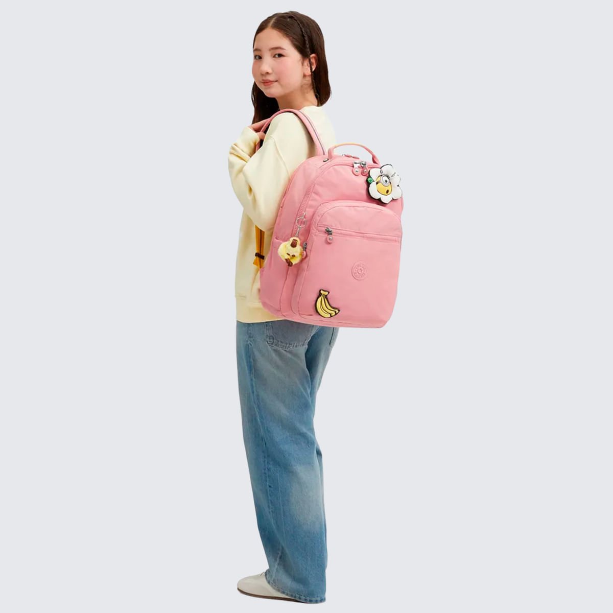 Mochila Kipling Seoul Lap Rosa I85551MI Rosa 8