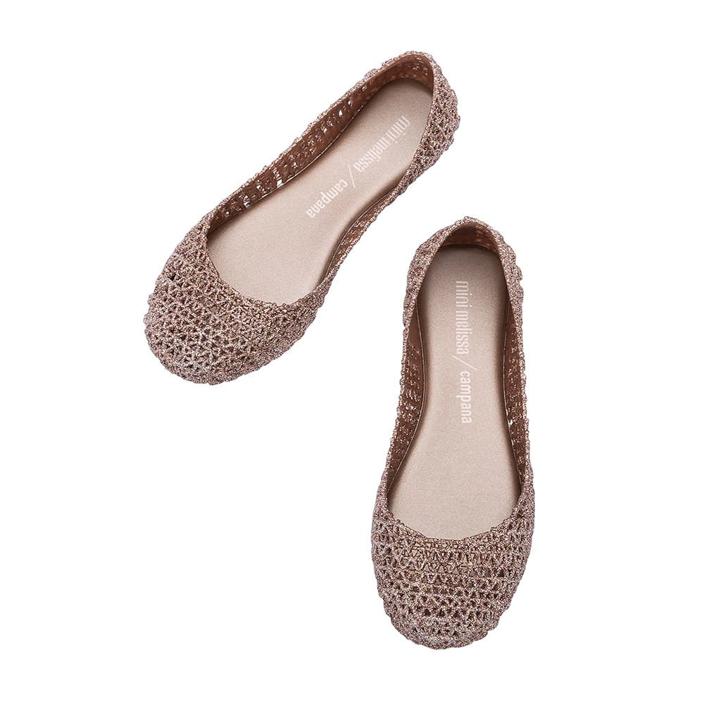 Mini Melissa Campana Papel Infantil Rosa Metalizado Glitter 32996RMG Rosa 5