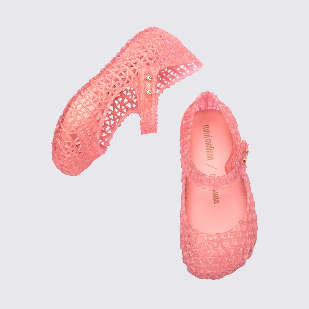 Mini Melissa Campana Papel Baby Rosa Perolado 32995 Rosa 5