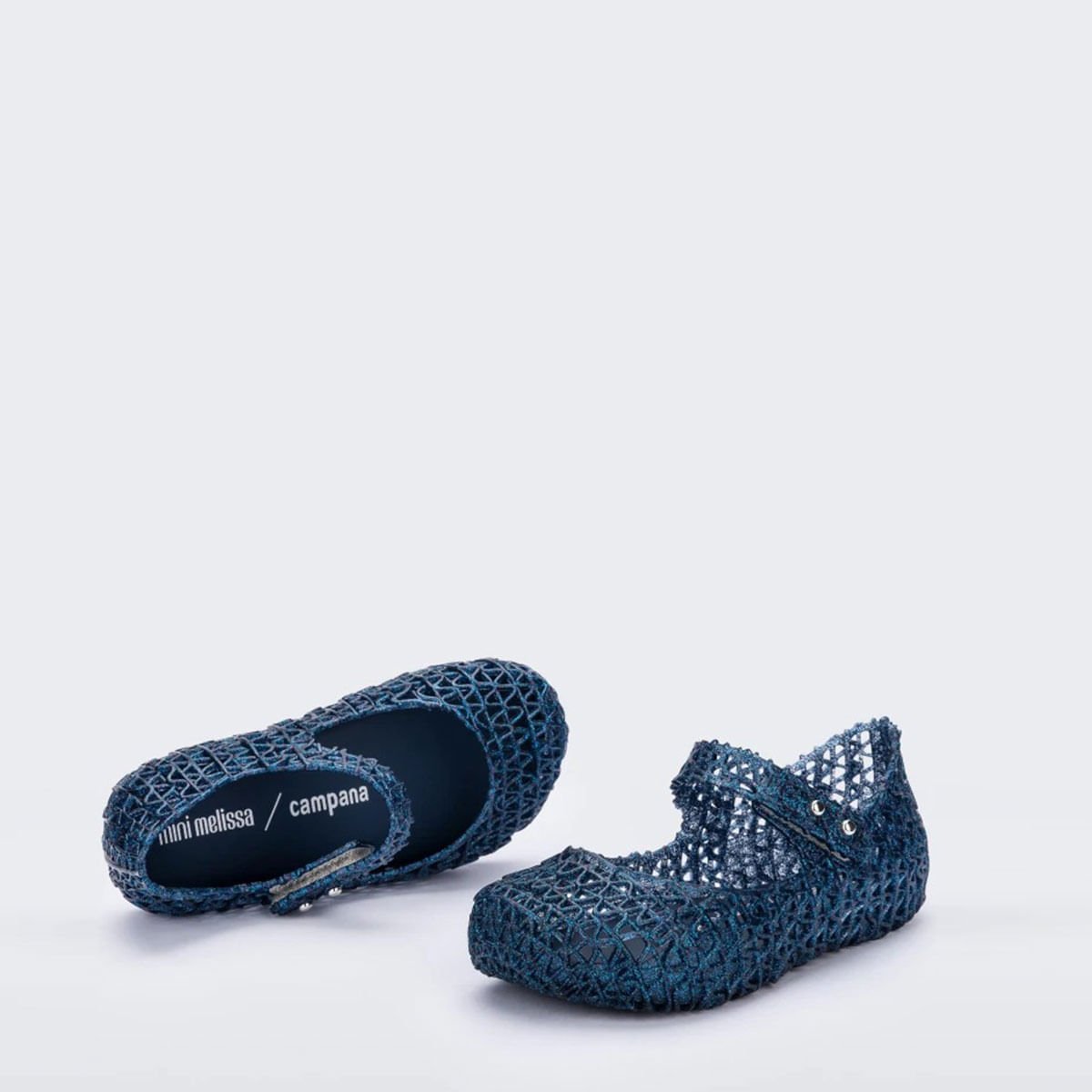 Mini Melissa Campana Papel Baby Azul Glitter 32995AZ Azul 3