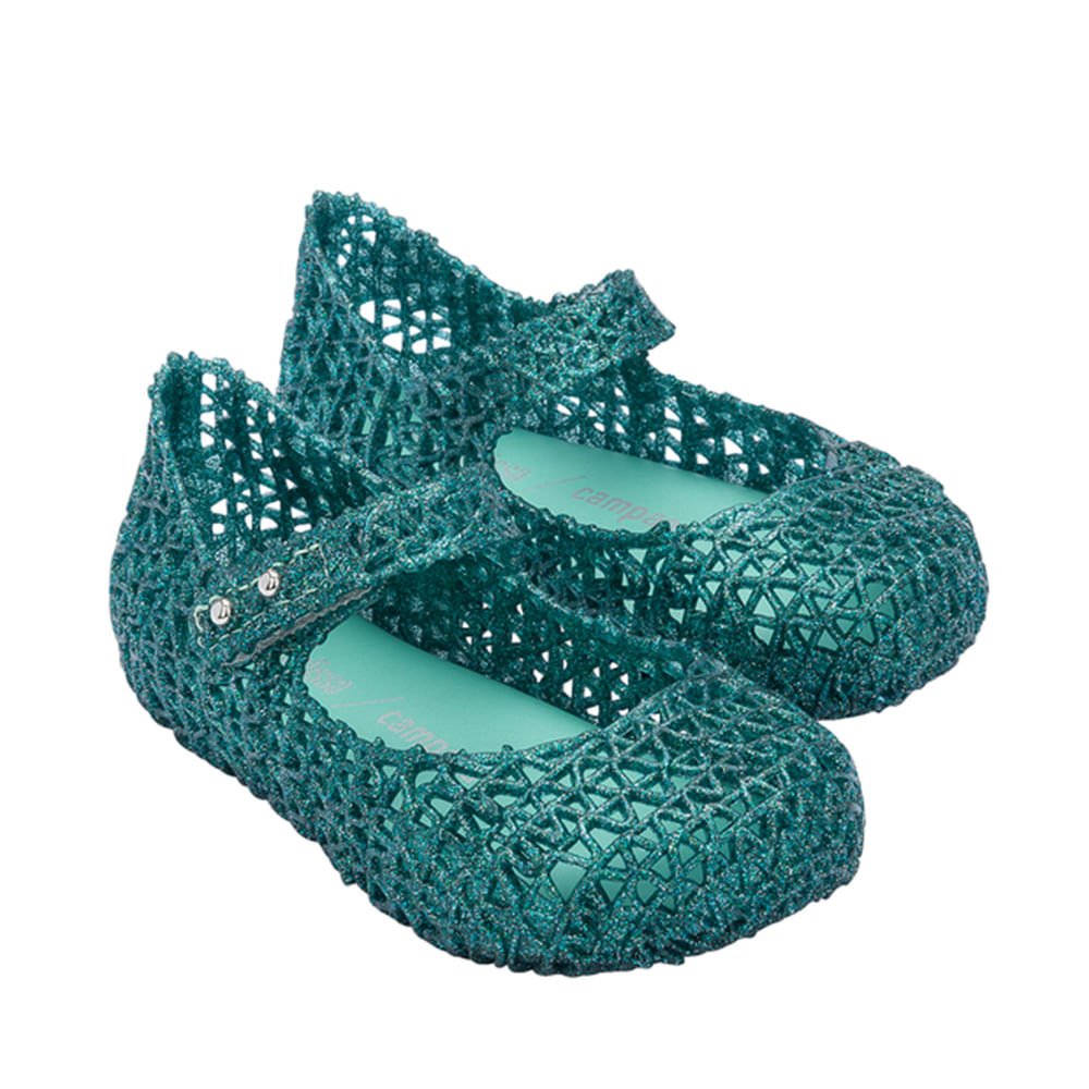 Mini Melissa Campana Papel Baby Verde Glitter 32995VG Verde 3