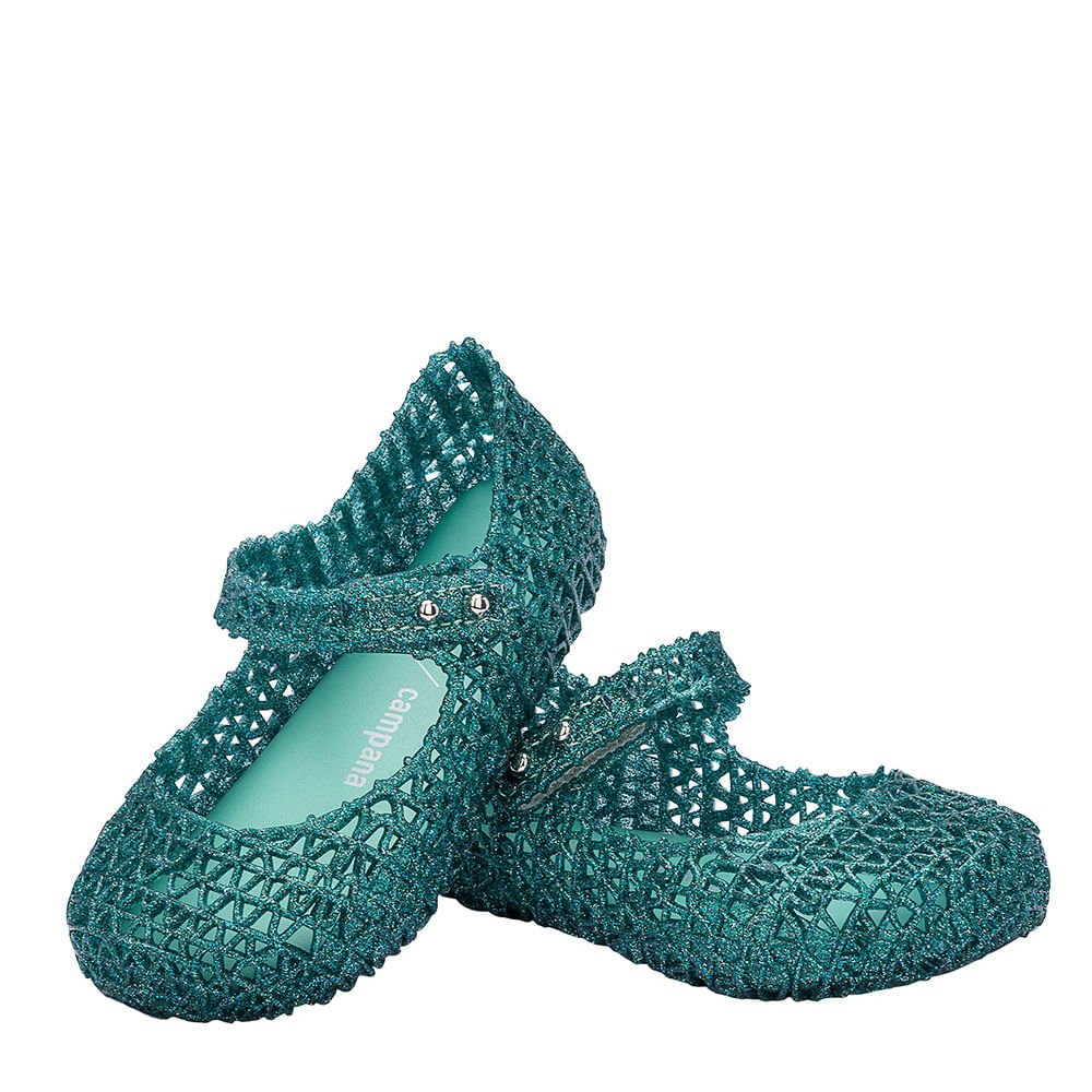 Mini Melissa Campana Papel Baby Verde Glitter 32995VG Verde 4