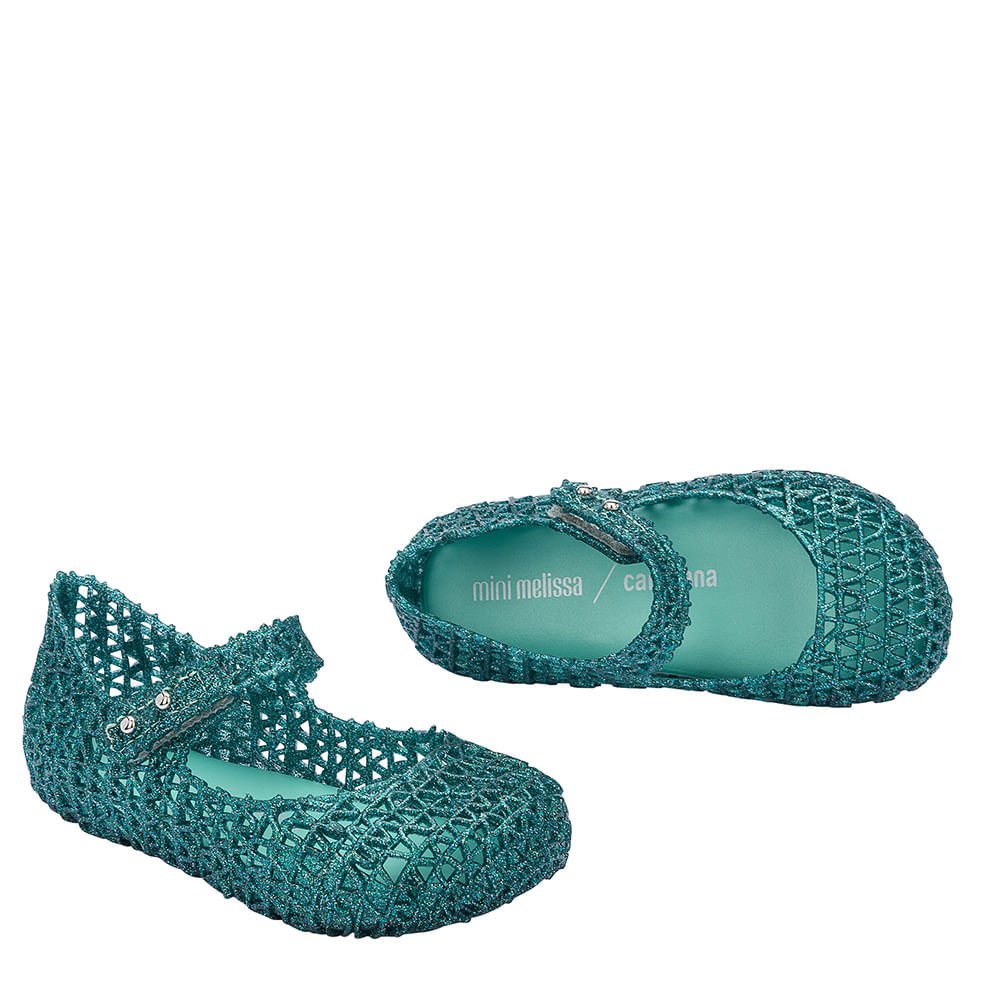 Mini Melissa Campana Papel Baby Verde Glitter 32995VG Verde 5