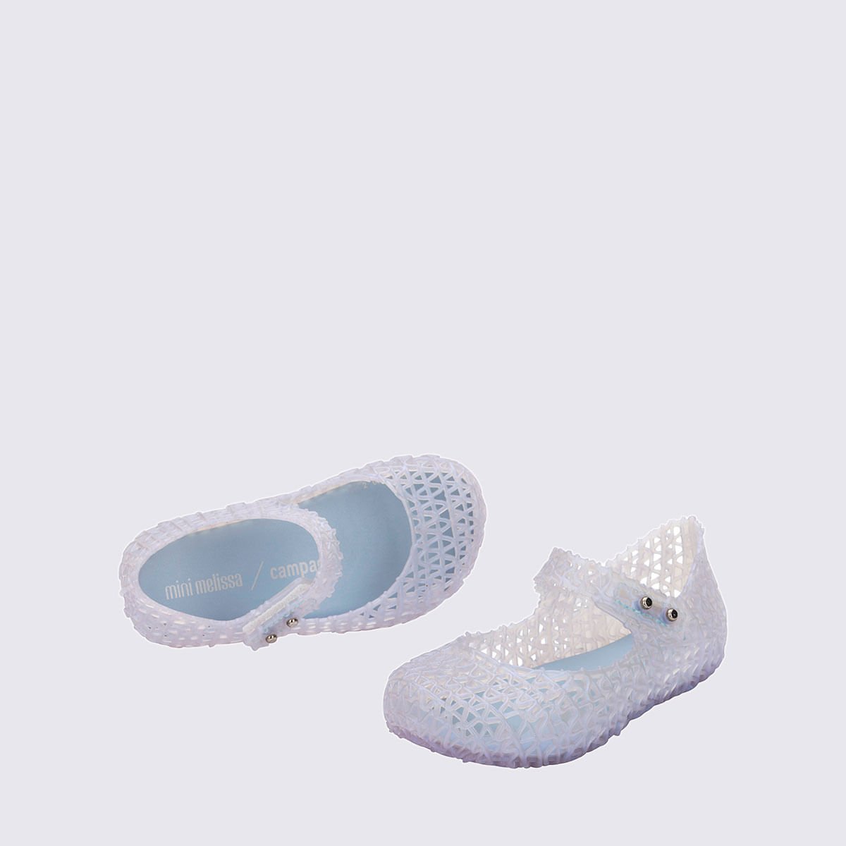 Mini Melissa Campana Papel Baby Azul Perolado 32995 Transparente 3