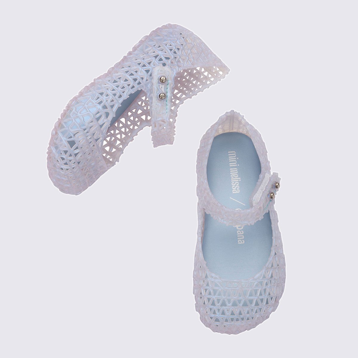 Mini Melissa Campana Papel Baby Azul Perolado 32995 Transparente 4