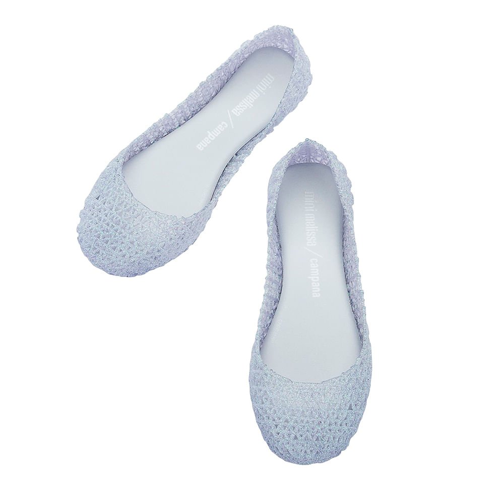 Mini Melissa Campana Papel Infantil Vidro Glitter 32996VG Transparente 5