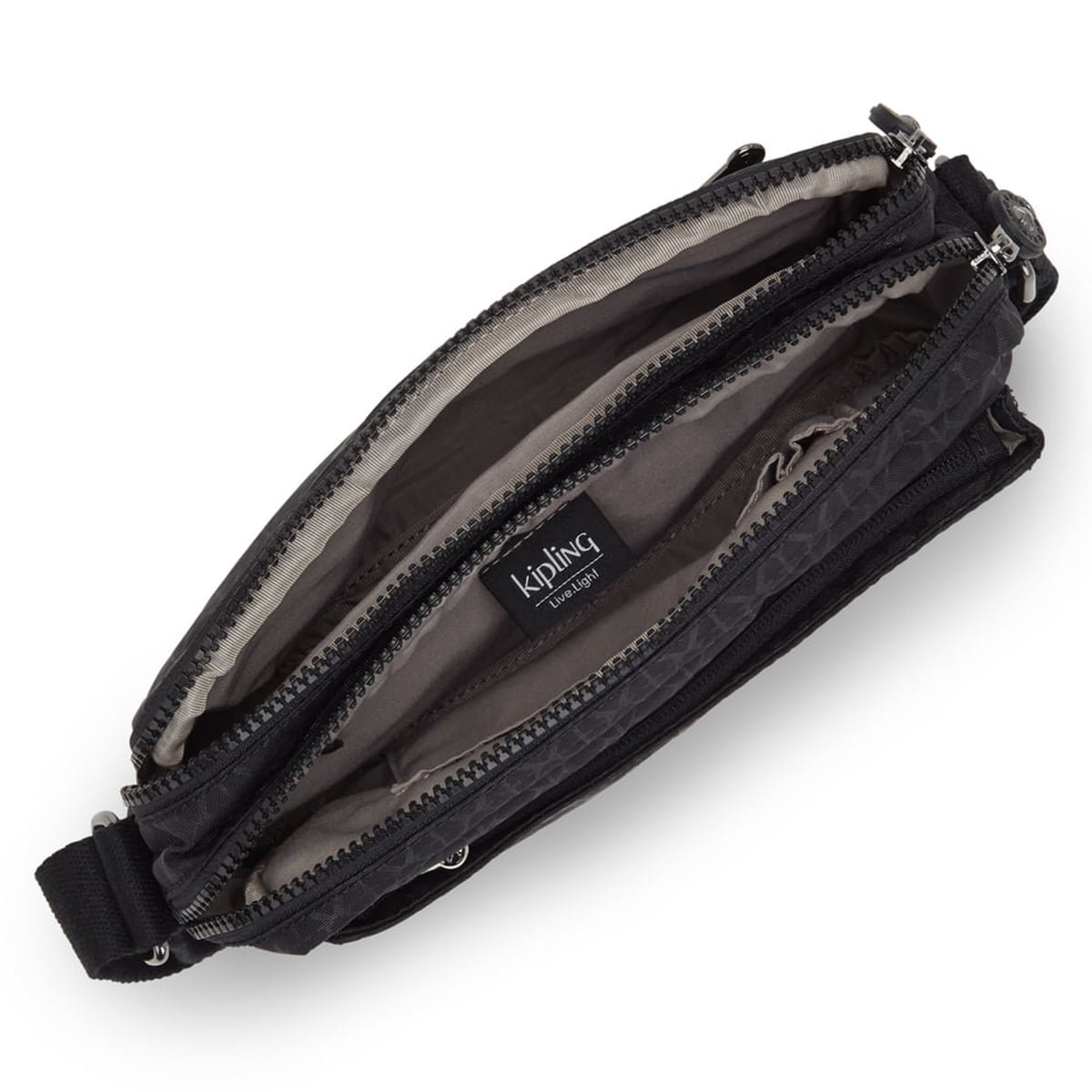 Bolsa Kipling Abanu M Preto Estampado I6831K59 Preto 4