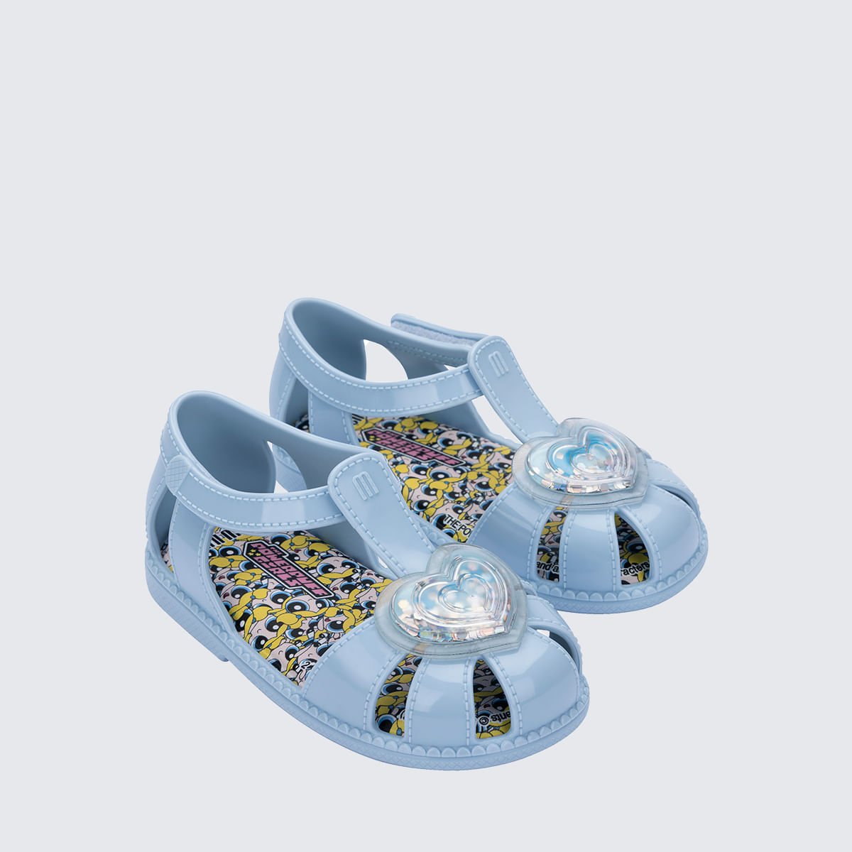 Mini Melissa Hip Heart Ballerina + Powerpuff Girls Baby Azul 38158 Azul 3