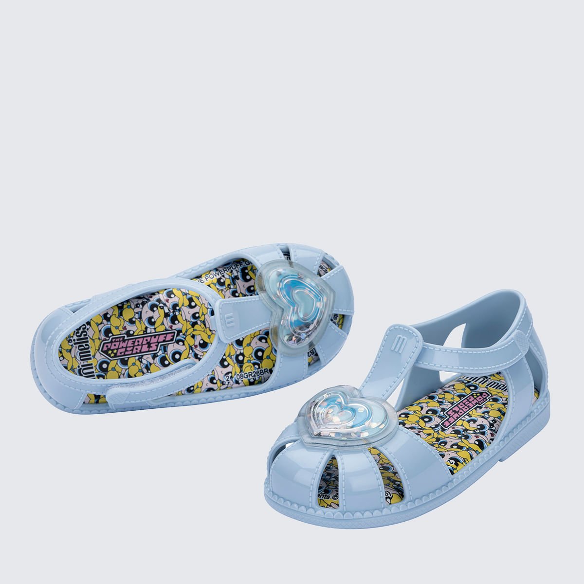 Mini Melissa Hip Heart Ballerina + Powerpuff Girls Baby Azul 38158 Azul 4