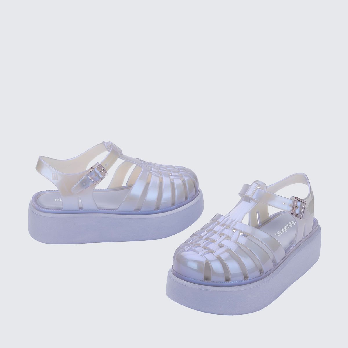 Mini Melissa Possession Platform Infantil Lilas Azul Perolado 38093 Azul 4