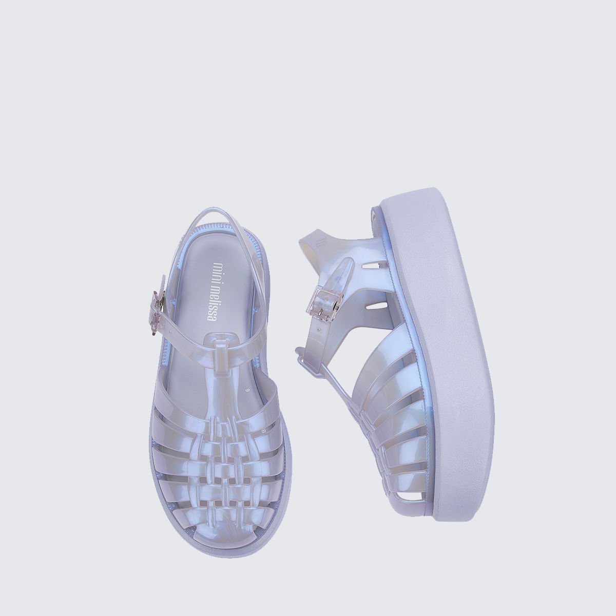 Mini Melissa Possession Platform Infantil Lilas Azul Perolado 38093 Azul 5