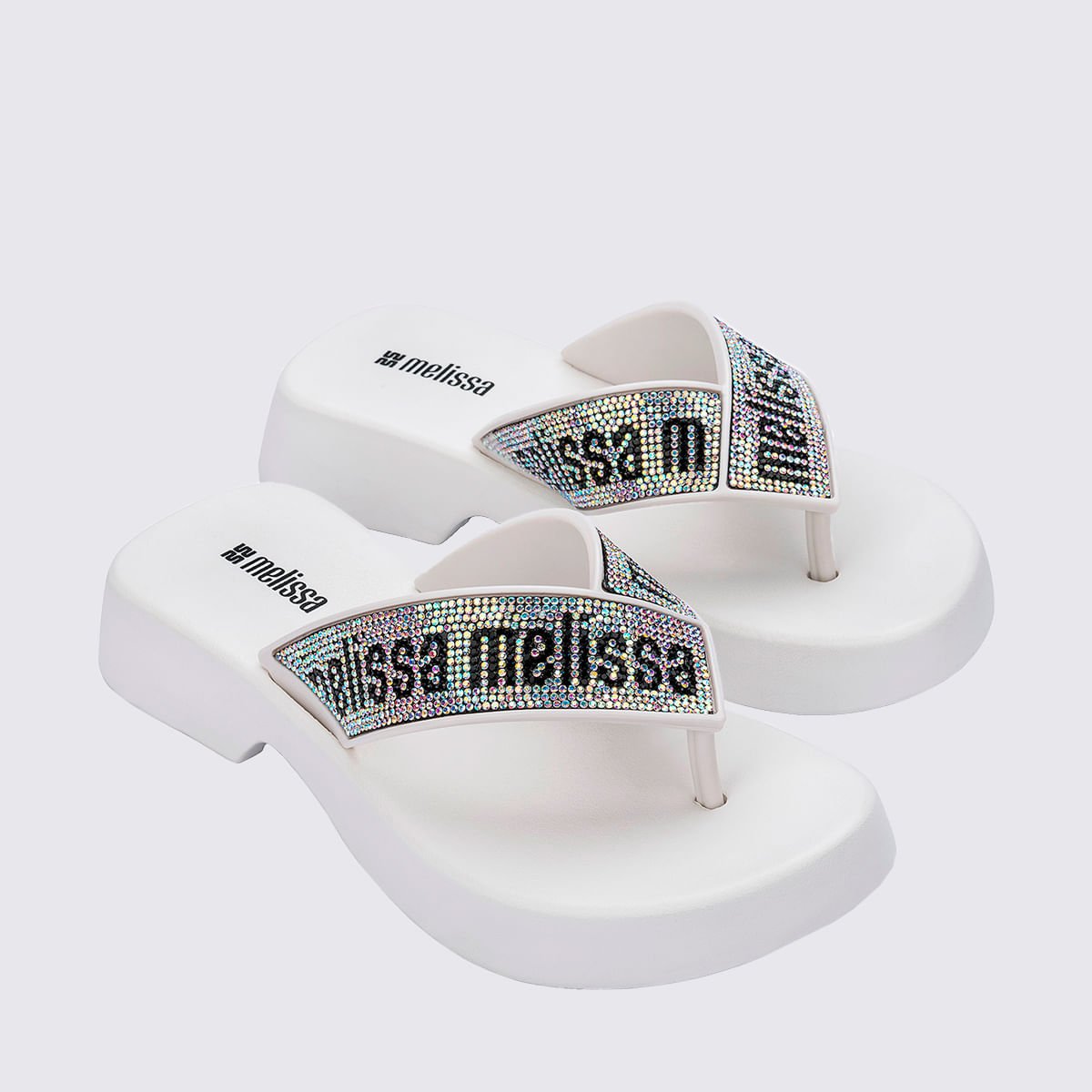 Melissa Flatform M Lover Deluxe Branco Cristal 36977 Branco 3