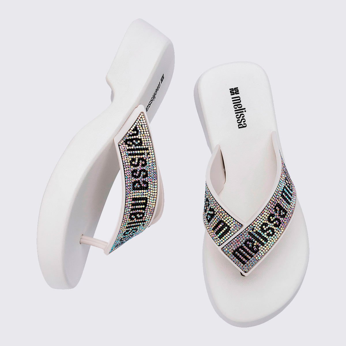 Melissa Flatform M Lover Deluxe Branco Cristal 36977 Branco 5