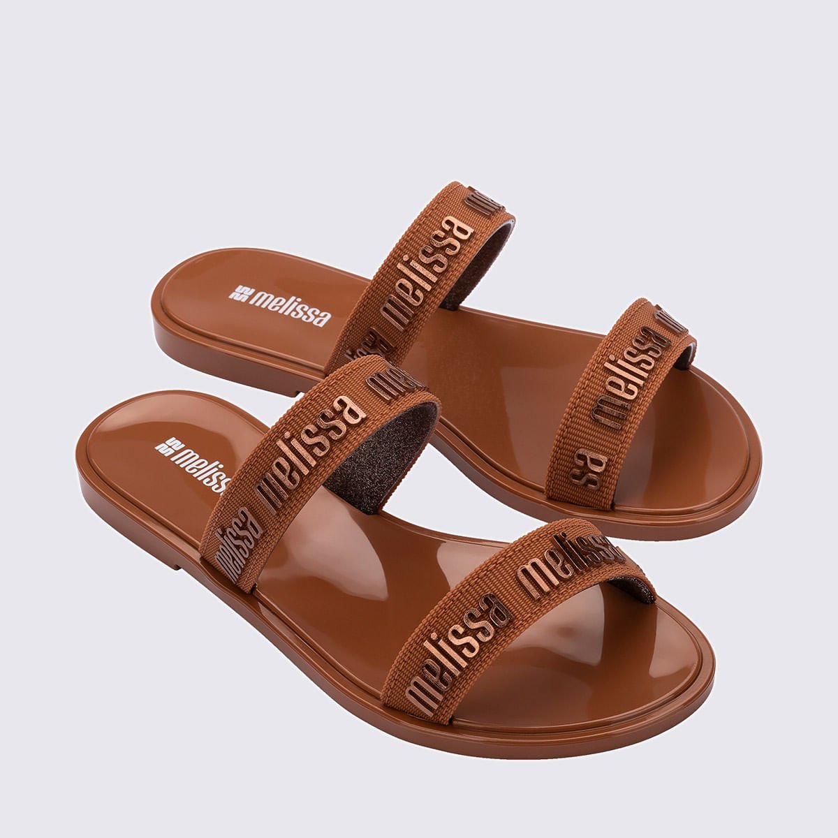 Melissa M Lover Duo Slide Marrom Glitter 38016 Marrom 3
