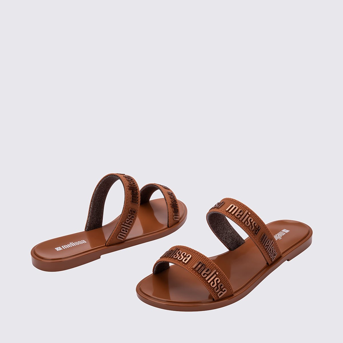 Melissa M Lover Duo Slide Marrom Glitter 38016 Marrom 4