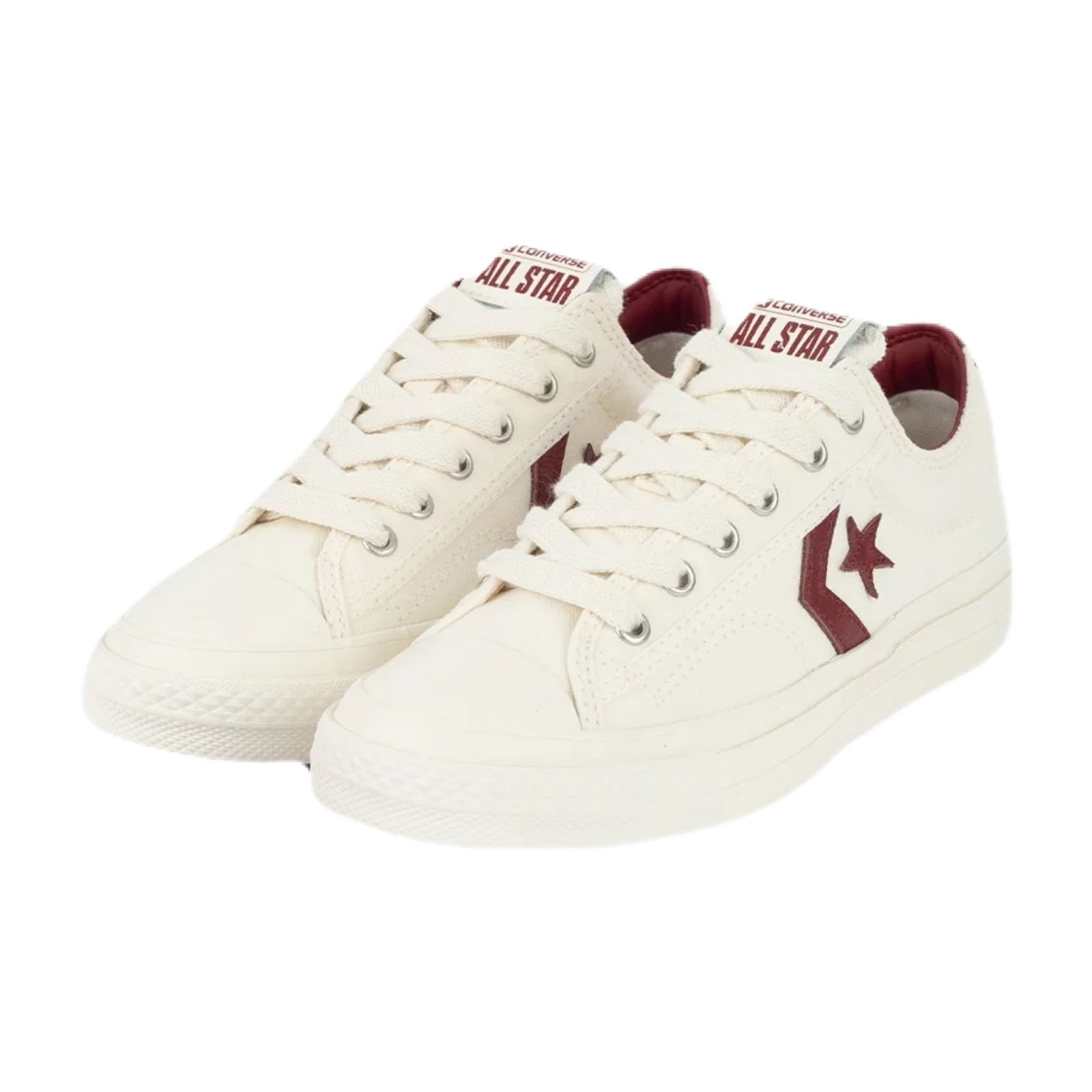 TENIS CONVERSE STAR PLAYER 76 BRANCO BORDÔ A12591C Branco/Bordô 3