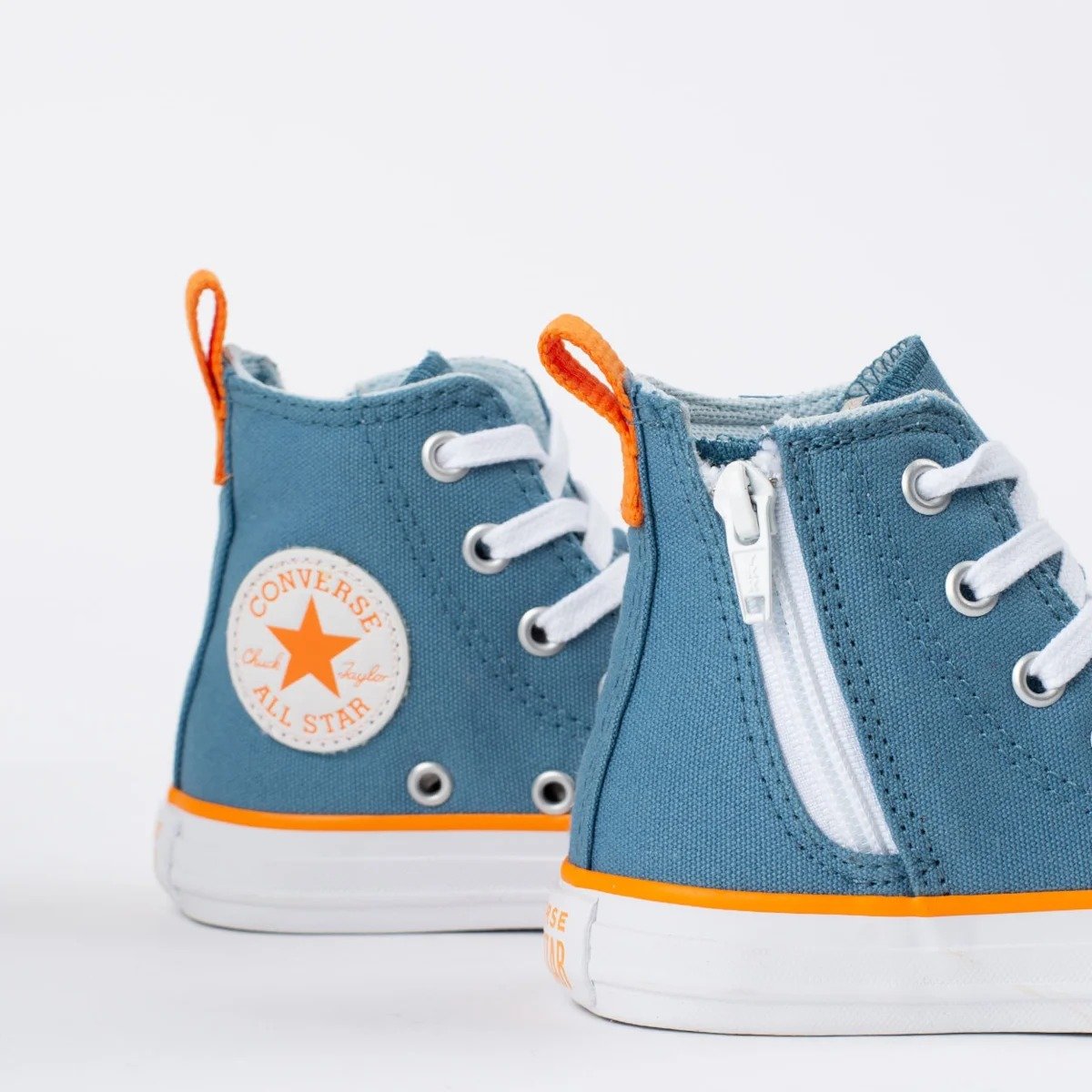 TENIS CONVERSE CHUCK TAYLOR AZUL LARANJA INFANTIL CK09090001 Azul/Laranja 4
