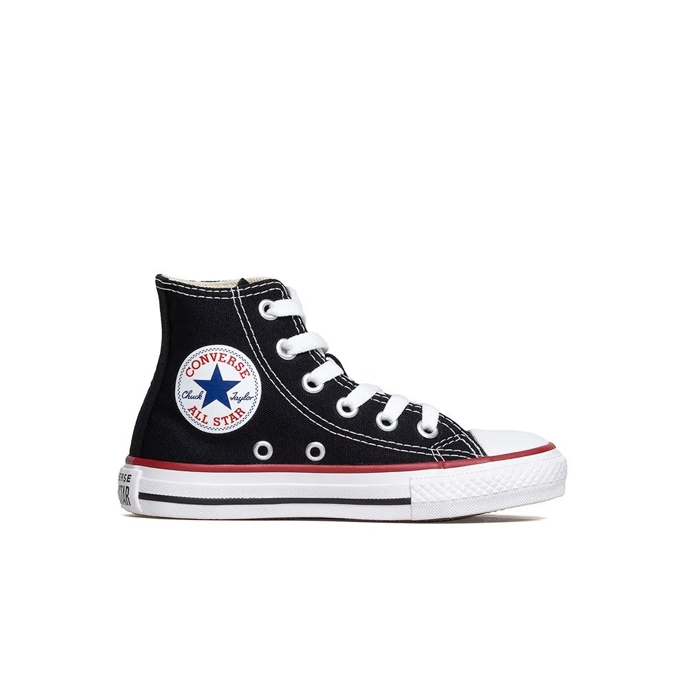TENIS CONVERSE CHUCK TAYLOR ALL STAR KIDS HI PRETO VERMELHO CK00040007