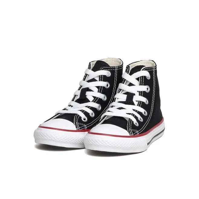 TENIS CONVERSE CHUCK TAYLOR ALL STAR KIDS HI PRETO VERMELHO CK00040007 Preto 3